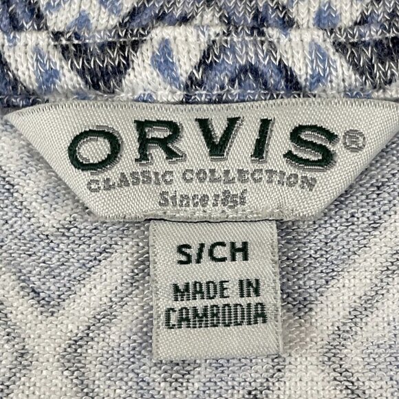 Orvis Short Sleeve T-Shirt Women’s S Polyester Blend Stretch V-Neck Diamond Blue - Picture 5 of 10